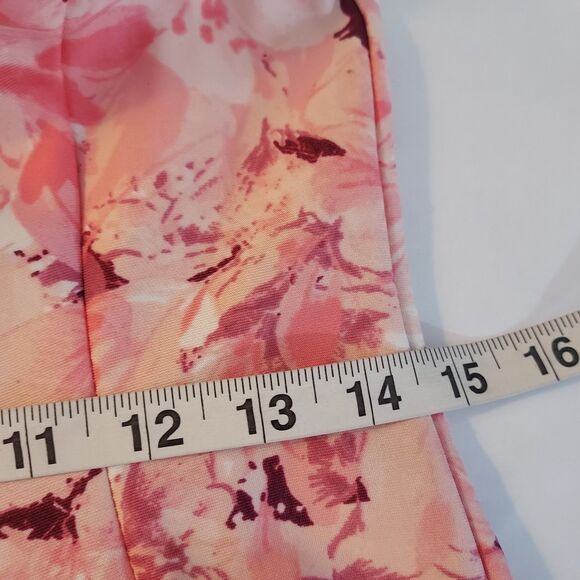 Danny and Nicole Dress Fit Flare Flowy Cutout Sleeveless Size 4P Floral Colorful - Picture 11 of 12